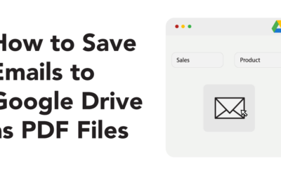 How to Save Emails to Google Drive as PDF Files