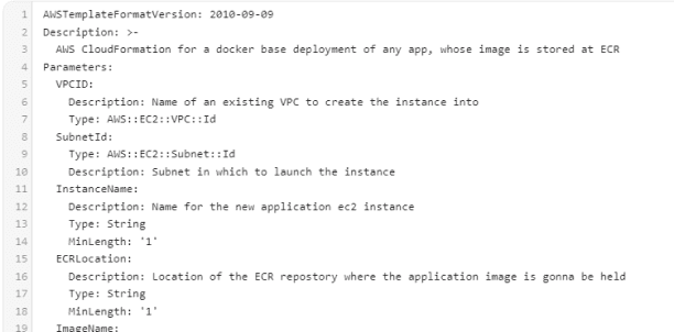 AWS CloudFormation Structure Template