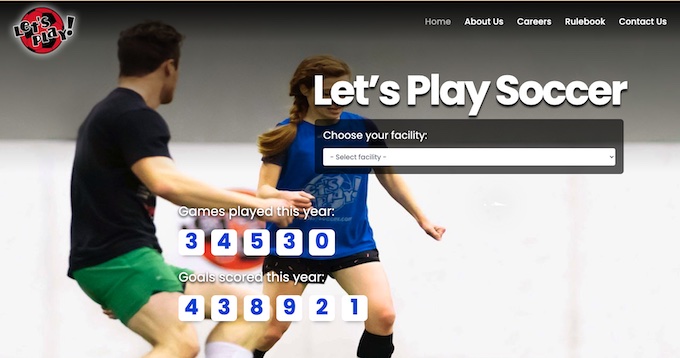 Let's Play Soccer Website