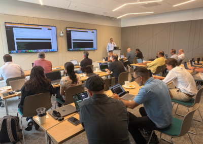 Claude Code workshop participants gathered for a group photo at the Irvine venue